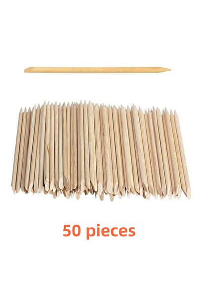 SİNKA عصا مانيكير 50 قطعة - دافعة اللحوم الخشبية كرونج