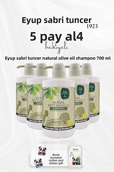 Eyüp Sabri Tuncer شامبو زيت الزيتون الطبيعي 700 مل اشتري 5 واحصل على 4 وروزي ...