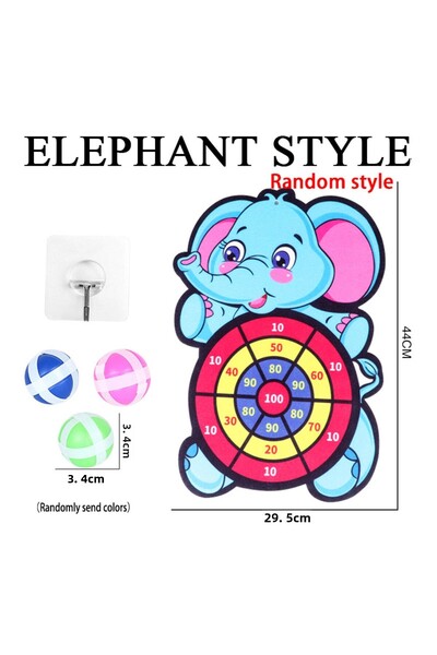 Choice لعبة لوحة رمي السهام على شكل فيل من مونتيسوري، ألعاب رياضية للأطفال من...