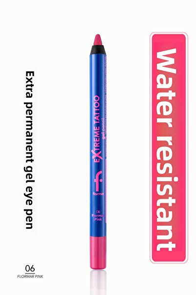 Flormar قلم تحديد العيون جل Spirit Matte المقاوم للماء -006 Pink- 8682536072403