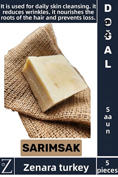 Zenara صابون عضوي طبيعي للشعر والوجه والجسم للاستخدام اليدوي لتنظيف البشرة وت...
