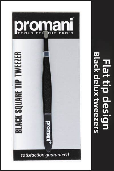 Promani ملقط أسود ذو طرف مسطح Pr-920