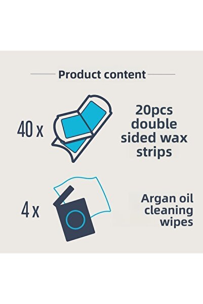 Veet Professional Waxing Strip for Sensitive Skin Leg & Body Area Super Deal 80 Pieces (40X2)