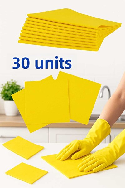 nistabolje 30 bucăți cârpă de curățare cârpă generală de bucătărie cârpă galb...