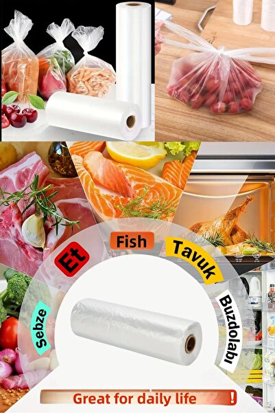 Özkan Ambalaj Temizlik رول ماركت كيس حجم وسط 1 رول 200 قطعة