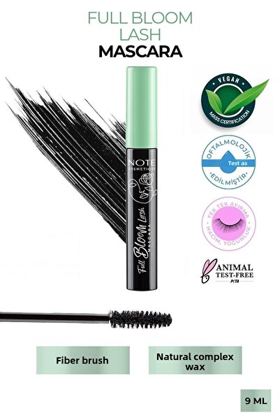 NOTE Black Full Bloom Lash - Single Separation and Volume Effect Mascara
