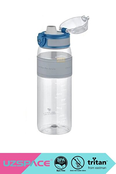 Uzspace 600ml New Collection Silicone Body Comfortable Drinking Mouth Tritan Water Flask No Bpa No Smell