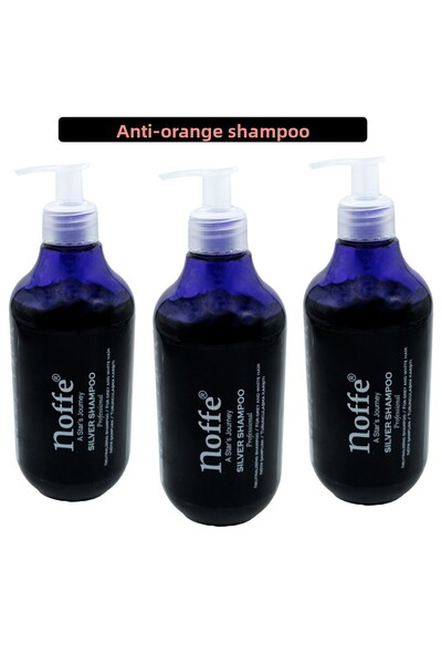 noffe شامبو أرجواني وفضي مضاد للبرتقال 500 مل - 3 قطع