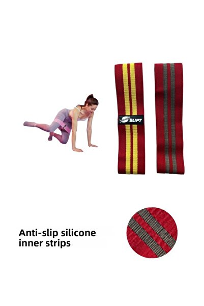 CKSpor Bandă de rezistență pentru Pilates și Squat - Bandă țesută pentru mode...