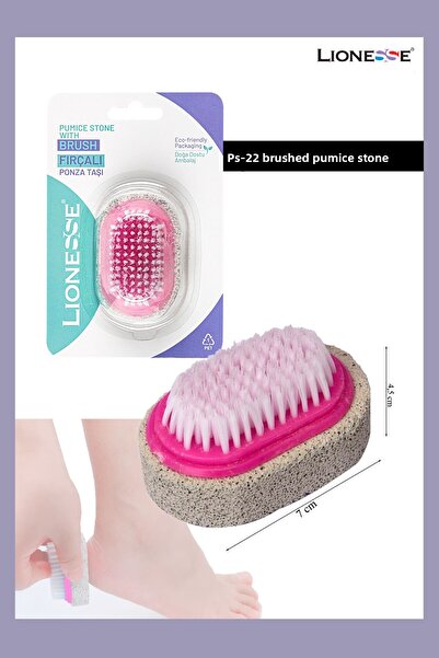 Lionesse Brushed Pumice Stone Ps-22 - Double Sided, Heel & Nail Care