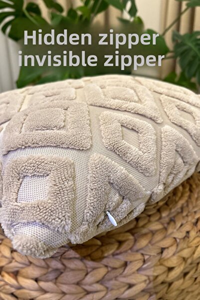 Filamente Special Design Punch Throw Pillow Cover - Bohemian Style / Quality Fabric / Soft Textured Fabric