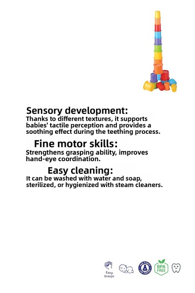 Kiki Mega Tower Educational Game 10 Pieces