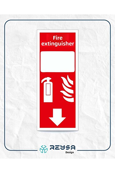 Reysa Tasarım ملصق خلفي لطفاية الحريق 21x35