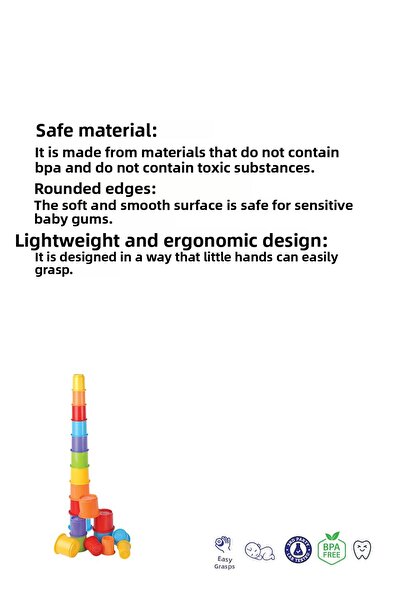 Kiki Mega Tower Educational Game 10 Pieces