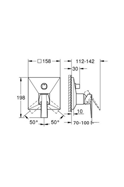 Grohe Allure Brilliant 24340000 Single Handle Three Way Bathroom Faucet Silver