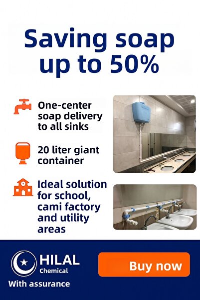 hilal kimya Central Storage 20 Lt 4 Faucets Bottom Press |   Liquid Soap Dispenser – for School, Mosque and Bulk Use