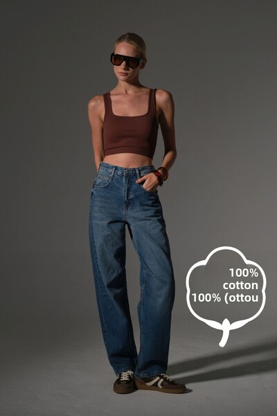 Maule Loose Cut Wide Leg Casual Baggy Jean High Waist Denim Loose Women's Pants @Magnolia