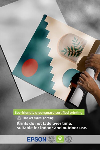 Postifull Wooden Framed Painting, House Staircase, Illustration, Green Color Poster, 2025 Summer Selection, No:109727