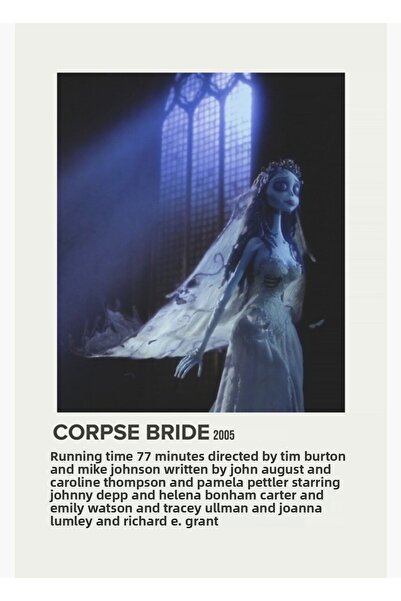 Universal Νεκρή Νύφη (2005) Ξύλινη Αφίσα Ζωγραφικής Διακοσμητική