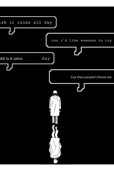 Universal Rm Mono Forever Rain Ξύλινη Αφίσα Τραπεζιού Διακοσμητική Κωδικός2509