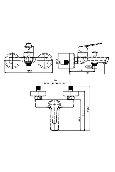NSK Noxia Bathroom Faucet-Water Saving, Modern Design, Long-Lasting Use