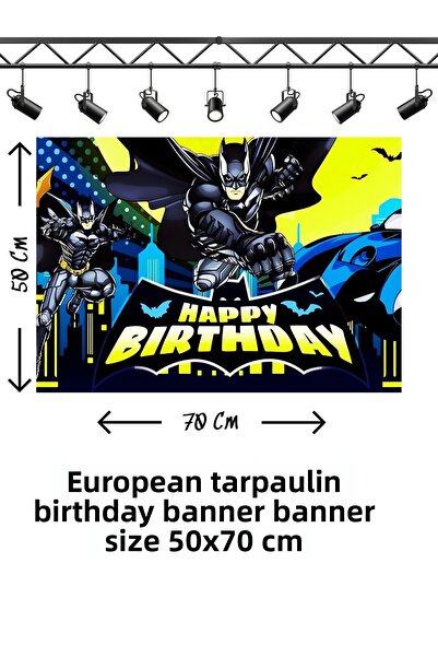 snowparty Banner tematic de aniversare BaTman Betmen