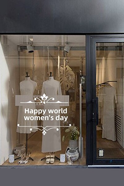 New Jargon Autocolant din sticlă pentru vitrină cu panglică elegantă și mesaj...