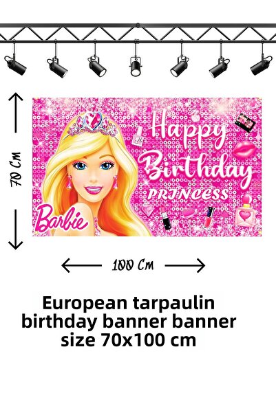 snowparty Banner tematic Barbie pentru ziua de naștere