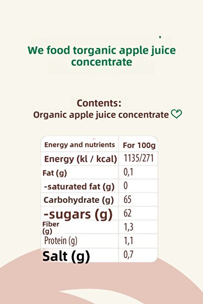 Wefood عصير التفاح العضوي 340 مل