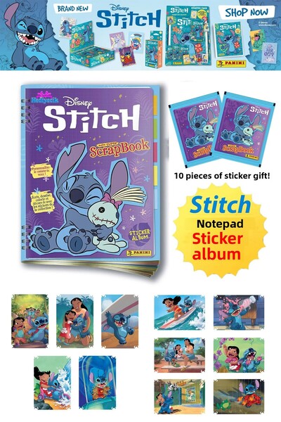 hediyecik ألبوم ملصقات Panini Disney Stitch Super Scrapbook - حزمة المبتدئين
