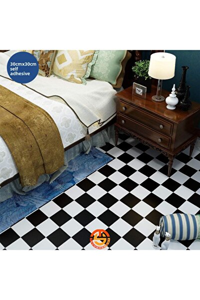 TechnoSmart 1pc 30cm×30cm Self Adhesive Lvt Floor And Wall Covering Kitchen Bathroom Sticker