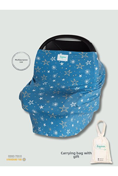 Zuppers عربة أطفال عملية وغطاء للرضاعة - نجمة - حقيبة هدية