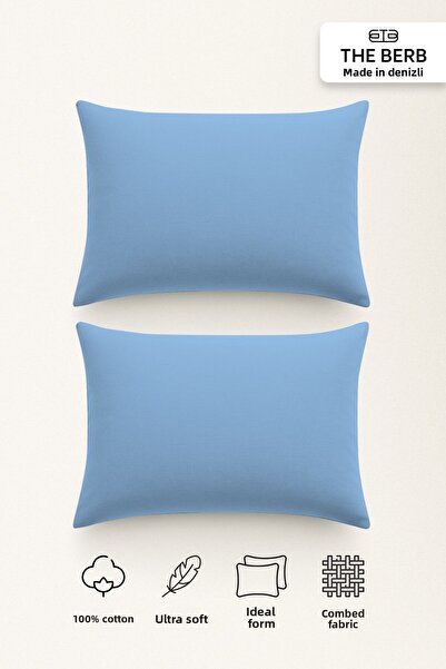 TheBerb |   مجموعة من 2 غطاء وسادة من القطن الممشط |   100% قطن |   50 × 70 |...