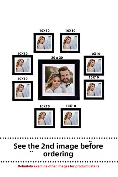 yhfoto مجموعة إطارات متعددة مقاسات مختلفة مع صورة - قطعة واحدة مقاس 20 × 20 -...
