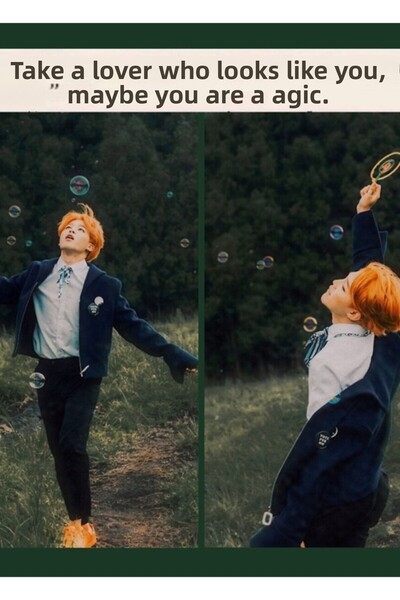 Universal Jimin Garden Fairy Tablo estetic Poster din lemn decorativ Cod1557