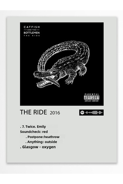 Postifull Αφίσα άλμπουμ Polaroid συμβατή με Spotify - Διακόσμηση τοίχου - Χαρ...