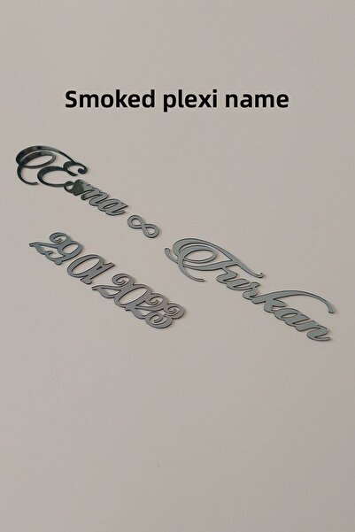 Verda Çerçeve Plăcuță de nume și dată din plexiglas fumuriu pentru rame! Etic...