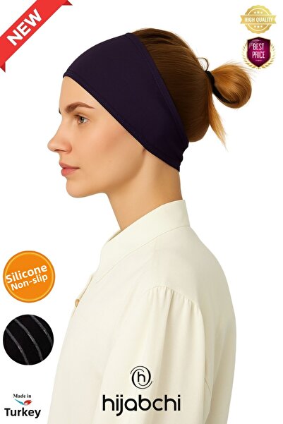 hijabchi Bandana din silicon Bone Tesettür Lenjerie de corp - Prune