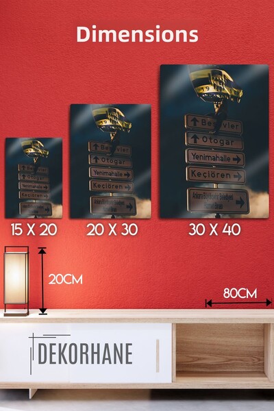 DekorHane Metal Print - Ankara Power, Fan Painting, Manufacturing-I Harbiye, Capital, Decorative Sports Painting