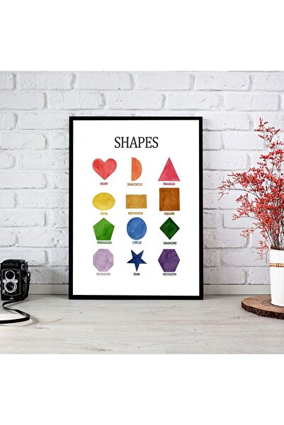 woodsia Tablou cu poster din lemn MDF cu aspect de cadru dintr-o singură buca...