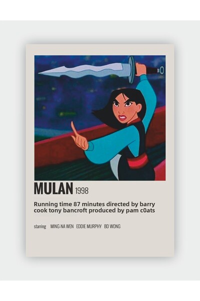 fırsatlar diyarı Poster de perete cu card de informații despre filmul Mulan