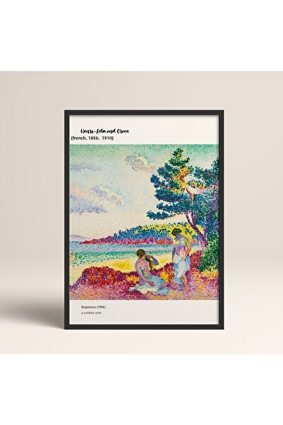 HOMEPACK Încadrat Modern Henri-edmond Cross 30x40cm 40x60cm 50x70cm Lemn alb negru Mdn002