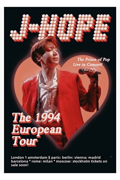 Universal Hope World Tour Poster [Pop] Painting Wooden Poster Decorative Code...