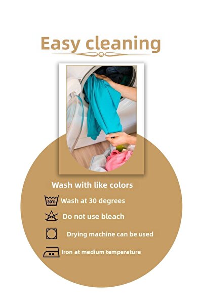 ÖZENEV Special Design 43x43 Woven Throw Pillow Cover with Piping Hidden Zipper Decorative Living Room