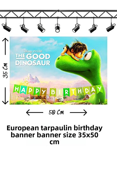 snowparty Ο Καλός Δεινόσαυρος - Πανό Γενεθλίων με Θέμα τον Καλό Δεινόσαυρο