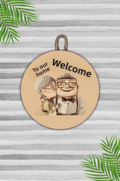 Dormot Home Modern Door Ornament - Sweet Couple - Digital Wood Printing - Ind...