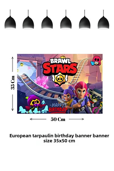 HAPPYLOOPPARTY Banner tematic BraWl STaRs pentru ziua de naștere