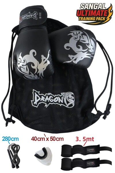 Dragondo قفازات الملاكمة Dragon Sangal II مجموعة من 5 قفازات الملاكمة التايلا...