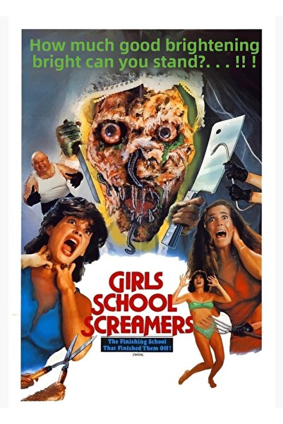 Universal Σχολείο Κοριτσιών Ξυλόγραφο Ξύλινη Αφίσα Διακοσμητική