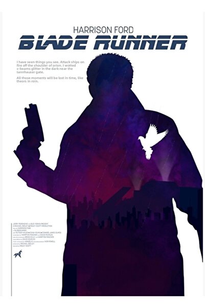 Universal Διακοσμητική ξύλινη αφίσα τέχνης Blade Runner